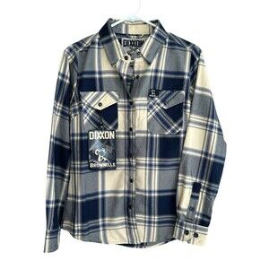 Dixxon Women's Pearl Snap Brownells SIX GUN Custom Flannel Size S NWT